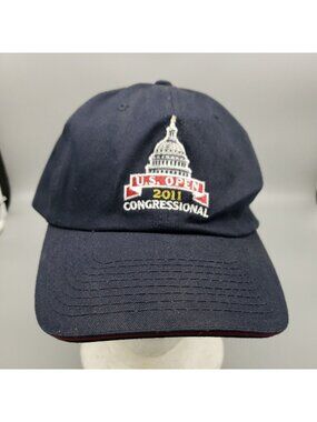 2011 U.S. OPEN GOLF USGA MEMBER BASEBALL HAT CAP CONGRESSIONAL BETHESDA BLUE